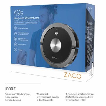 ZACO A9s Staubsauger Roboter Verpackung