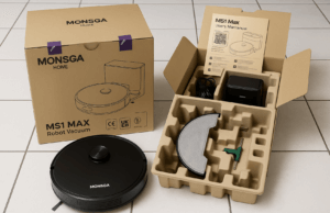 MONSGA Saugroboter mit Absaugstation Unboxing 