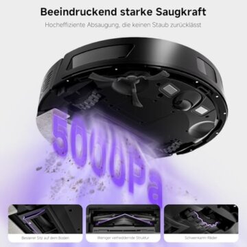 MONSGA Saugroboter mit Wischfunktion und Absaugstation Testbericht
