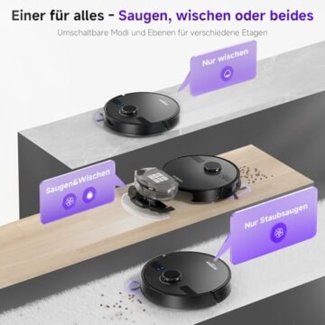 MONSGA Saugroboter mit Wischfunktion und Absaugstation Vergleich