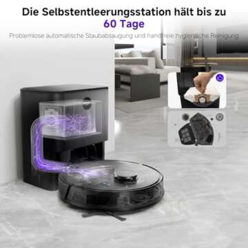 MONSGA Saugroboter mit Wischfunktion und Absaugstation