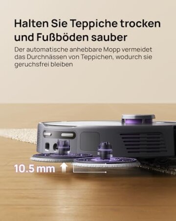 3i P10 Ultra Saugroboter mit Wischfunktion & Absaugstation Hartboden