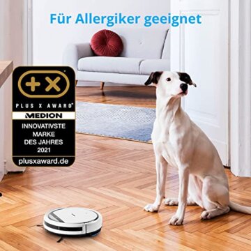 MEDION Saugroboter E32 SW Test Haustiere